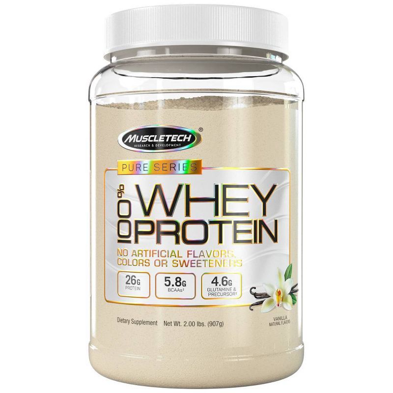 MuscleTech Pure Series Protein Powder - Vanilla - 2lb