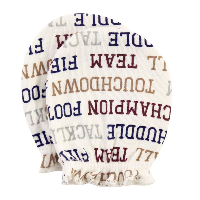 Luvable Friends Baby Cotton Scratch Mittens 4pk, Owl, One Size