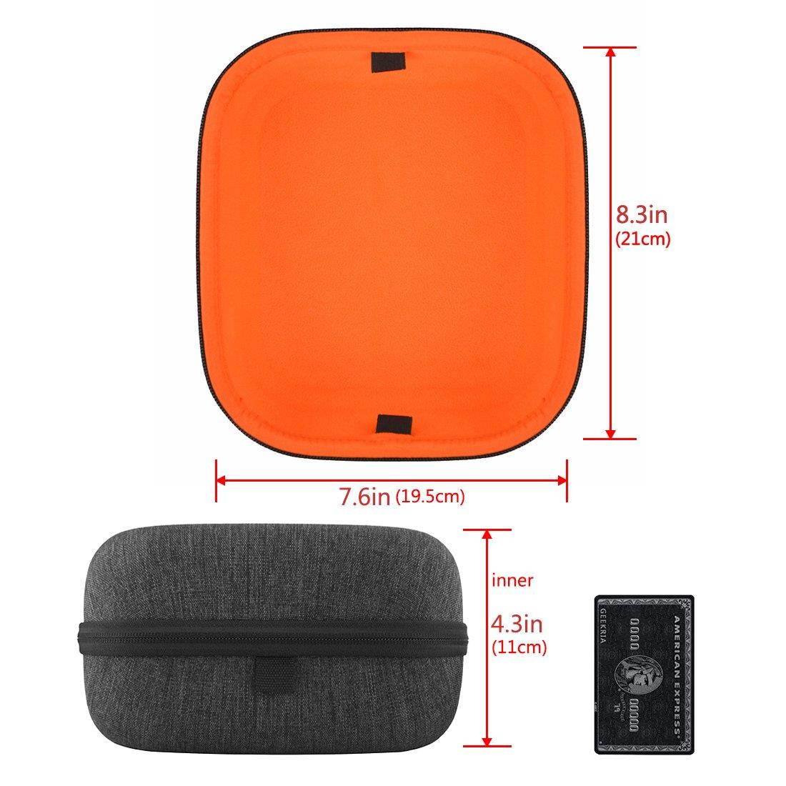 Headphones Case for AKG K340, K240, K242, K271, K272, K141, K142, K121 / Hard Shell Large Carrying Case / Headset Travel Bag with Space for Cable, Earpads, Amplifier and Accessories