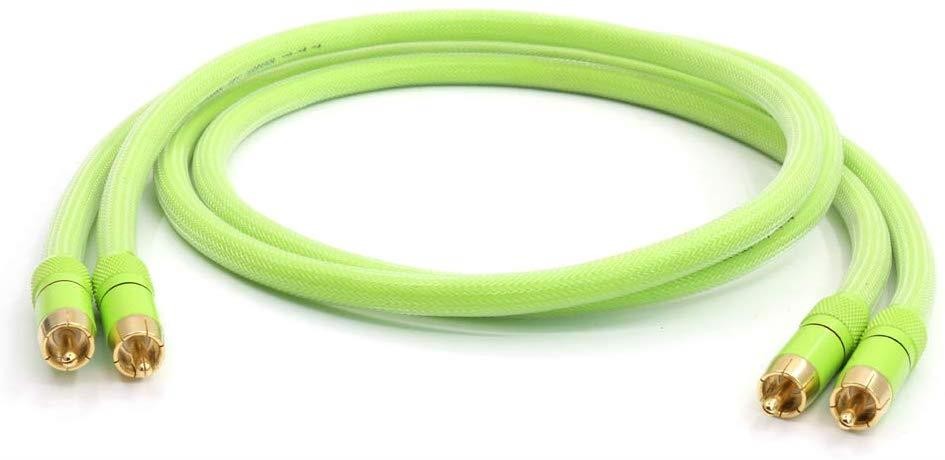 A51 Hi-End 6N OFC Copper RCA Interconnect Cable with 2 RCA to RCA Audio Cable HiFi (3M)