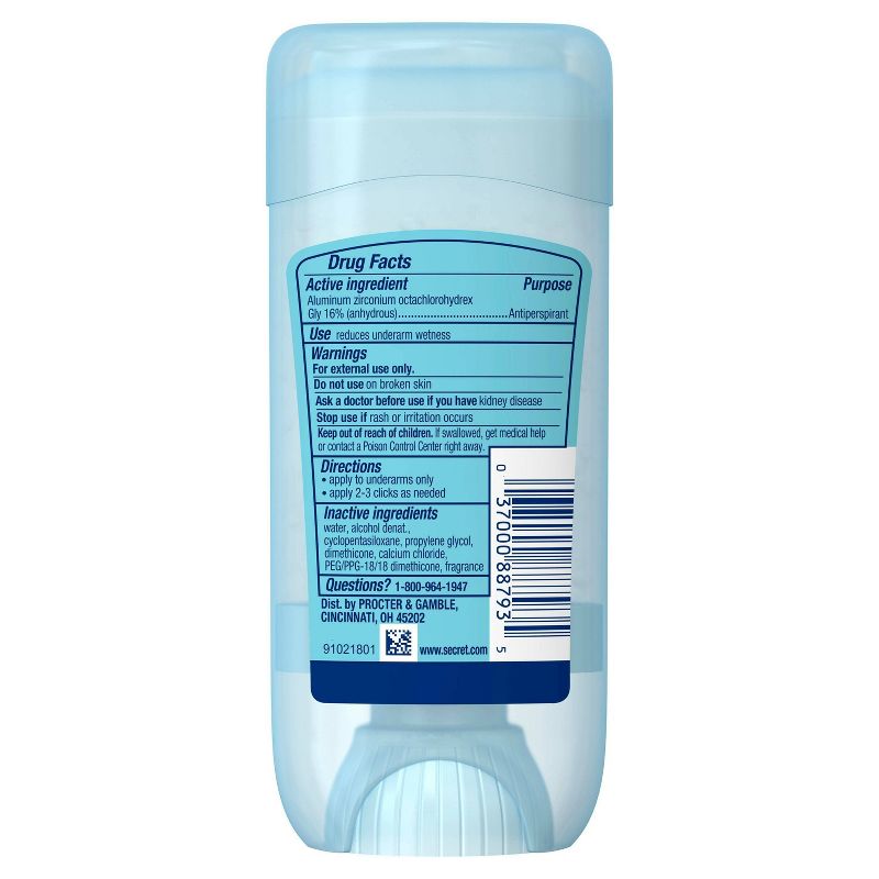 Secret Fresh Antiperspirant & Deodorant Clear Gel Paris Rose - 2.6oz