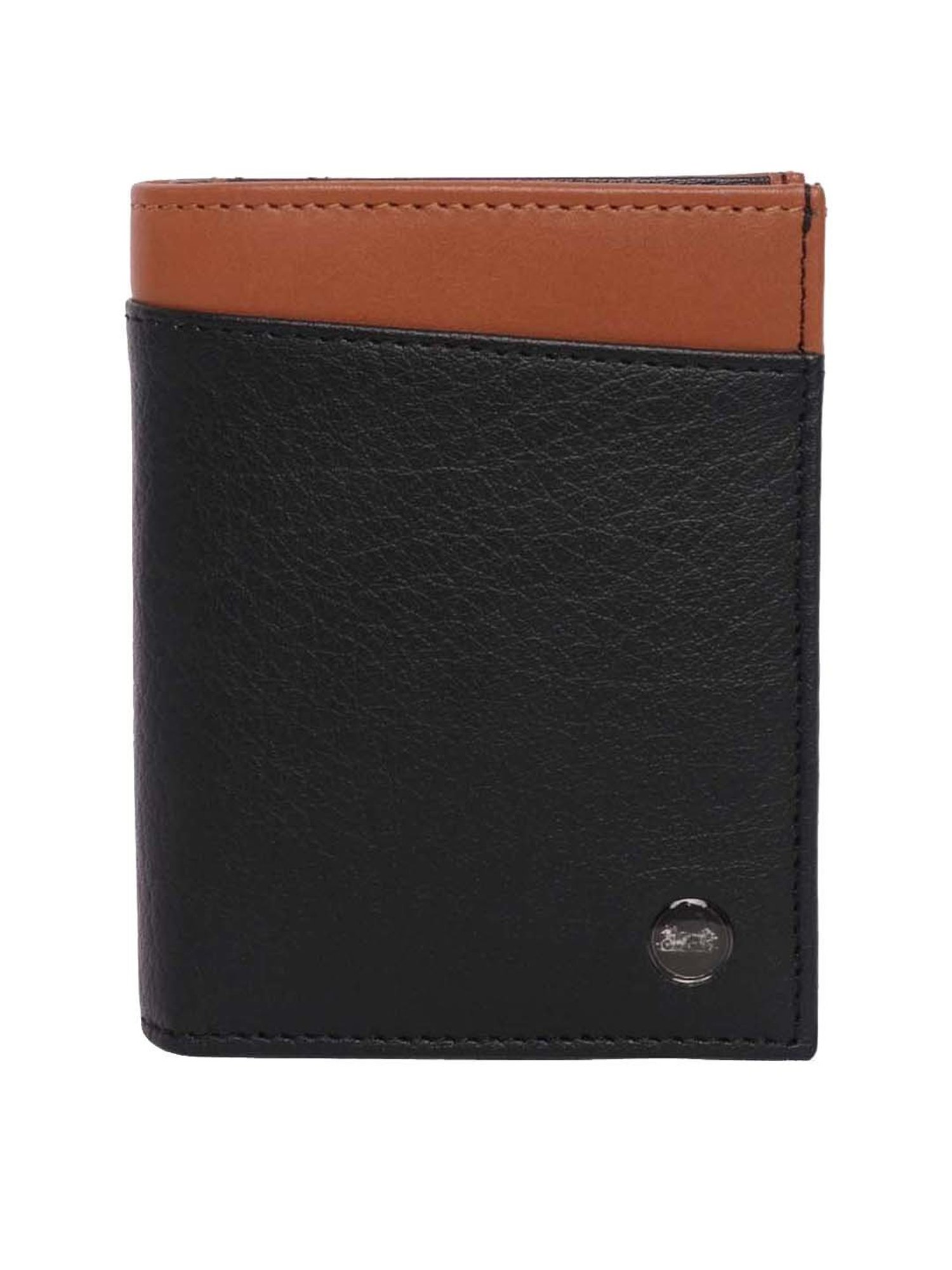 BELWABA Black Casual Leather Bi-Fold Wallet for Men