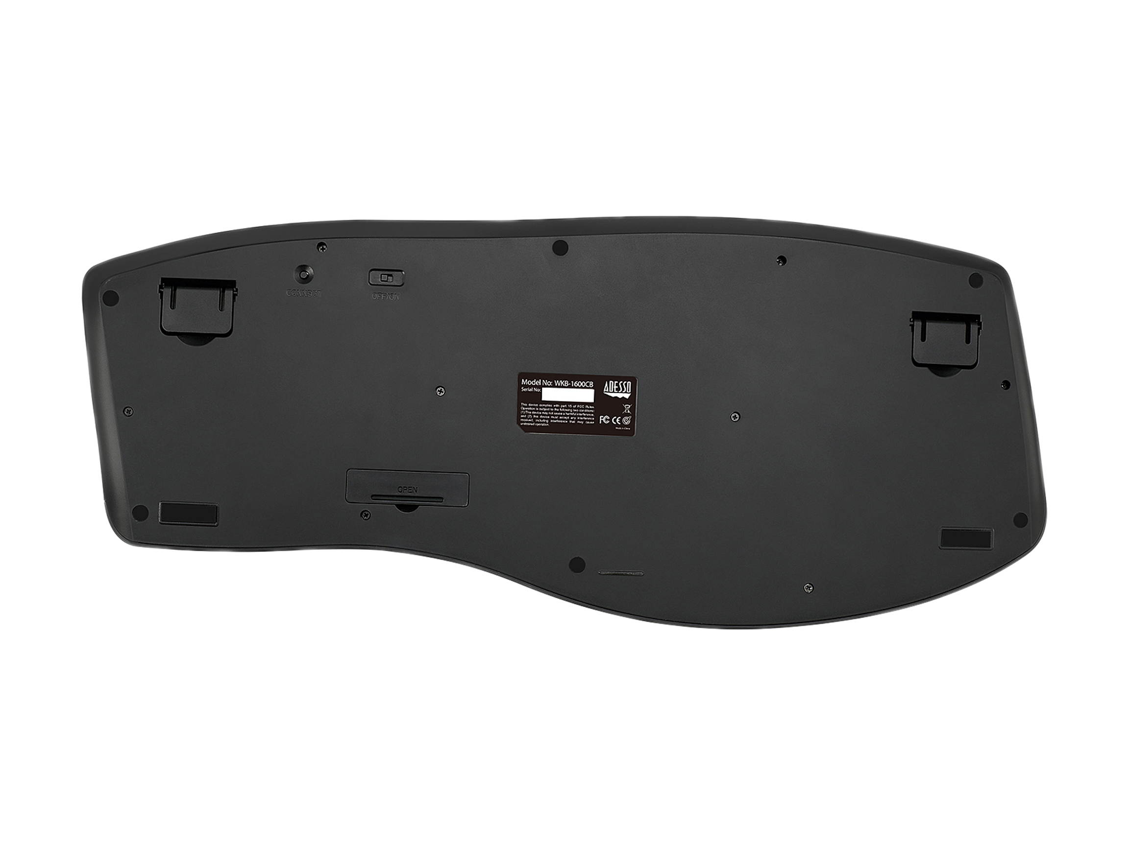 ADESSO TruForm Media 1600 &ndash; Wireless Ergonomic Keyboard and Optical Mouse