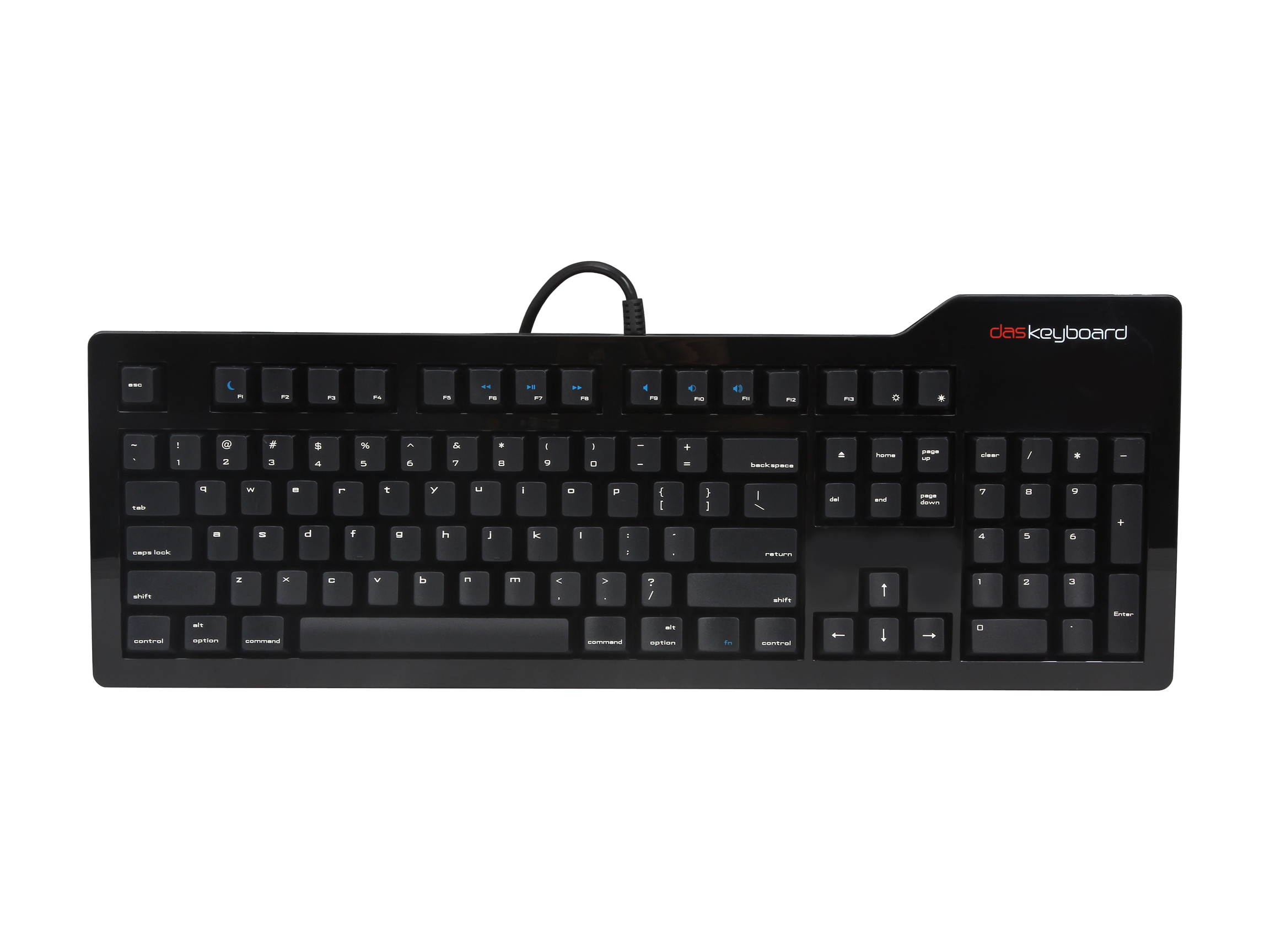 Das Keyboard Professional S for Mac DASK3PROMS1MACCLI Black Wired Keyboard - MX Blue