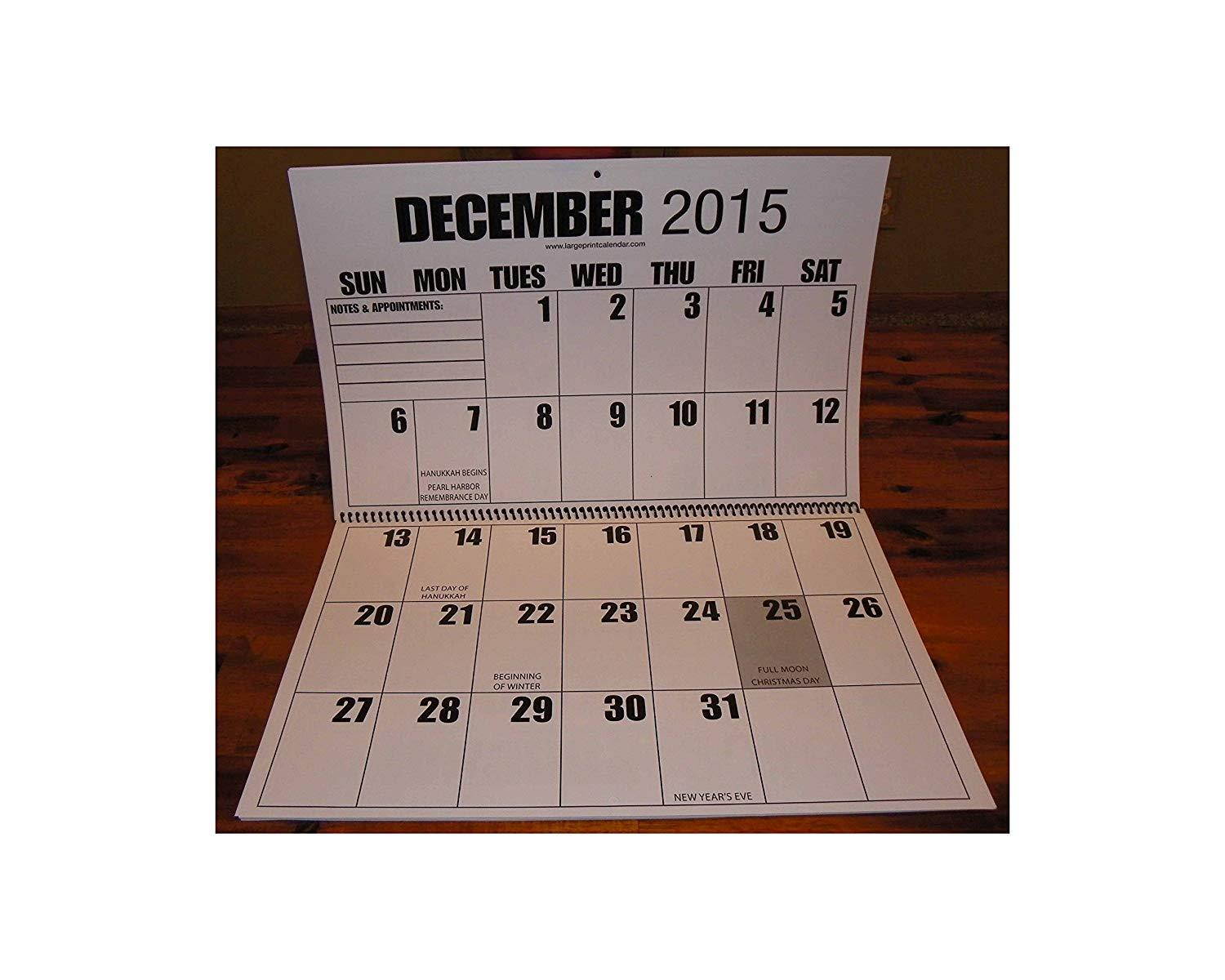 Jumbo calendar