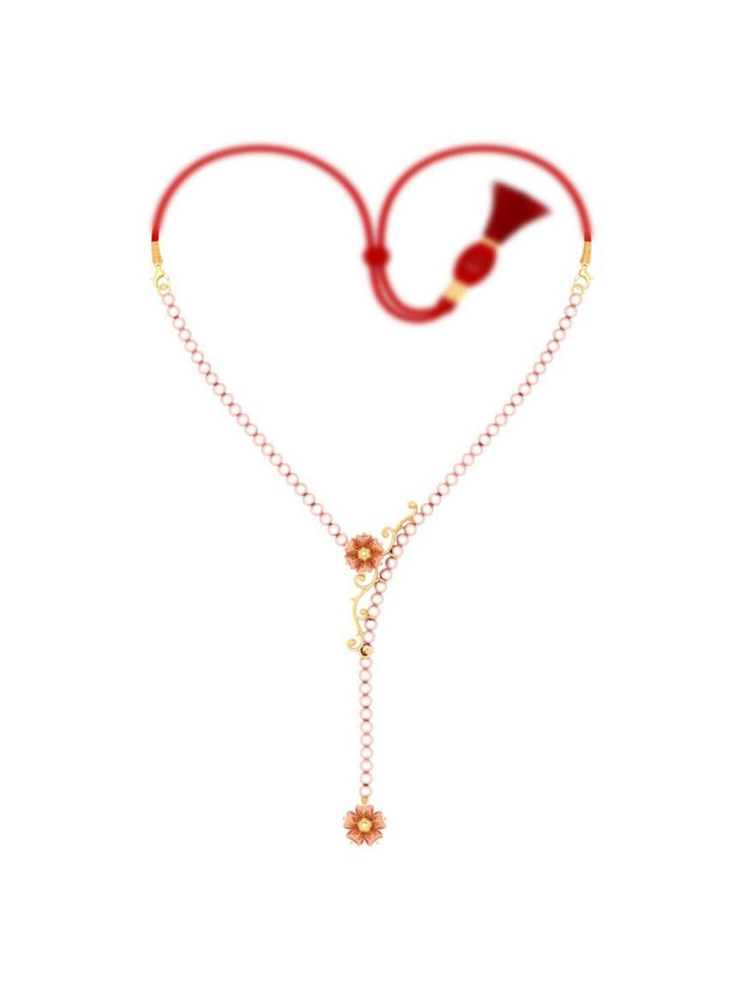 P.C. Chandra Jewellers 14k Yellow Gold Floral Design Necklace