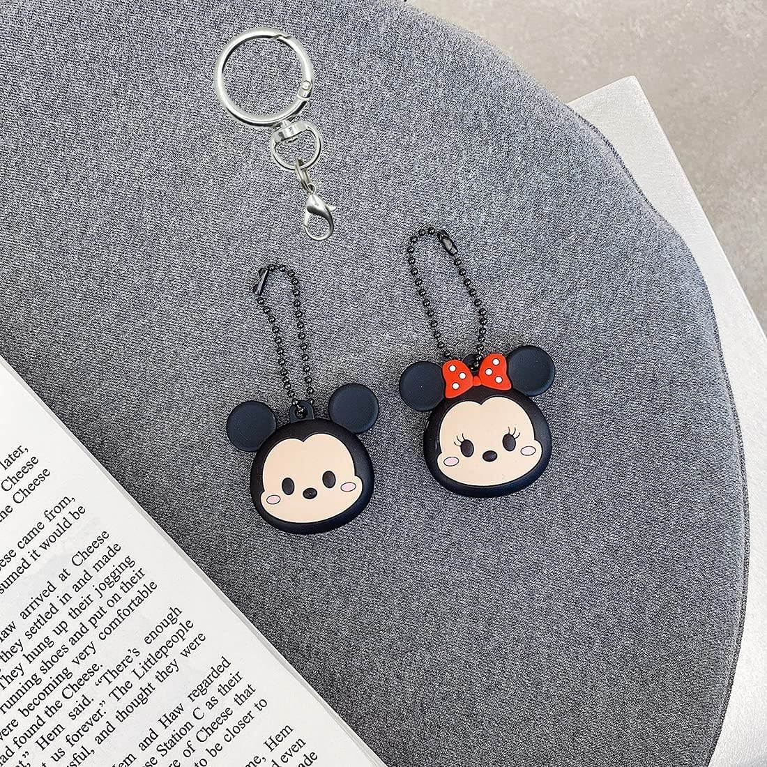 AKXOMY Compatible with AirTag Case, Cute Cartoon Mickey AirTag Cover, Mickey Mouse Soft Silicone Shockproof Protective Case Cover and Skin for Apple AirTag Case (Mickey-A)