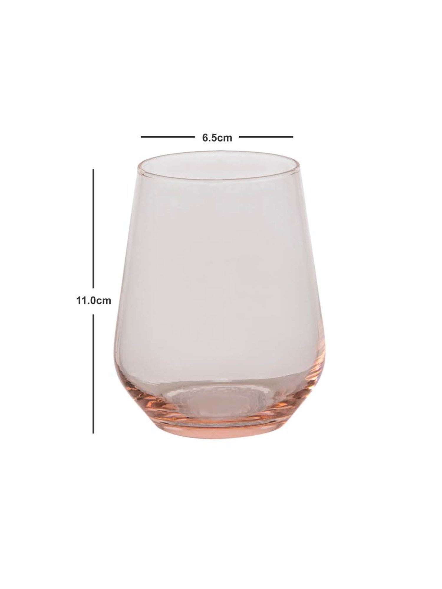 Pasabahce Allegra Transparent Glass Tumbler (0.425 L) - Set of 6