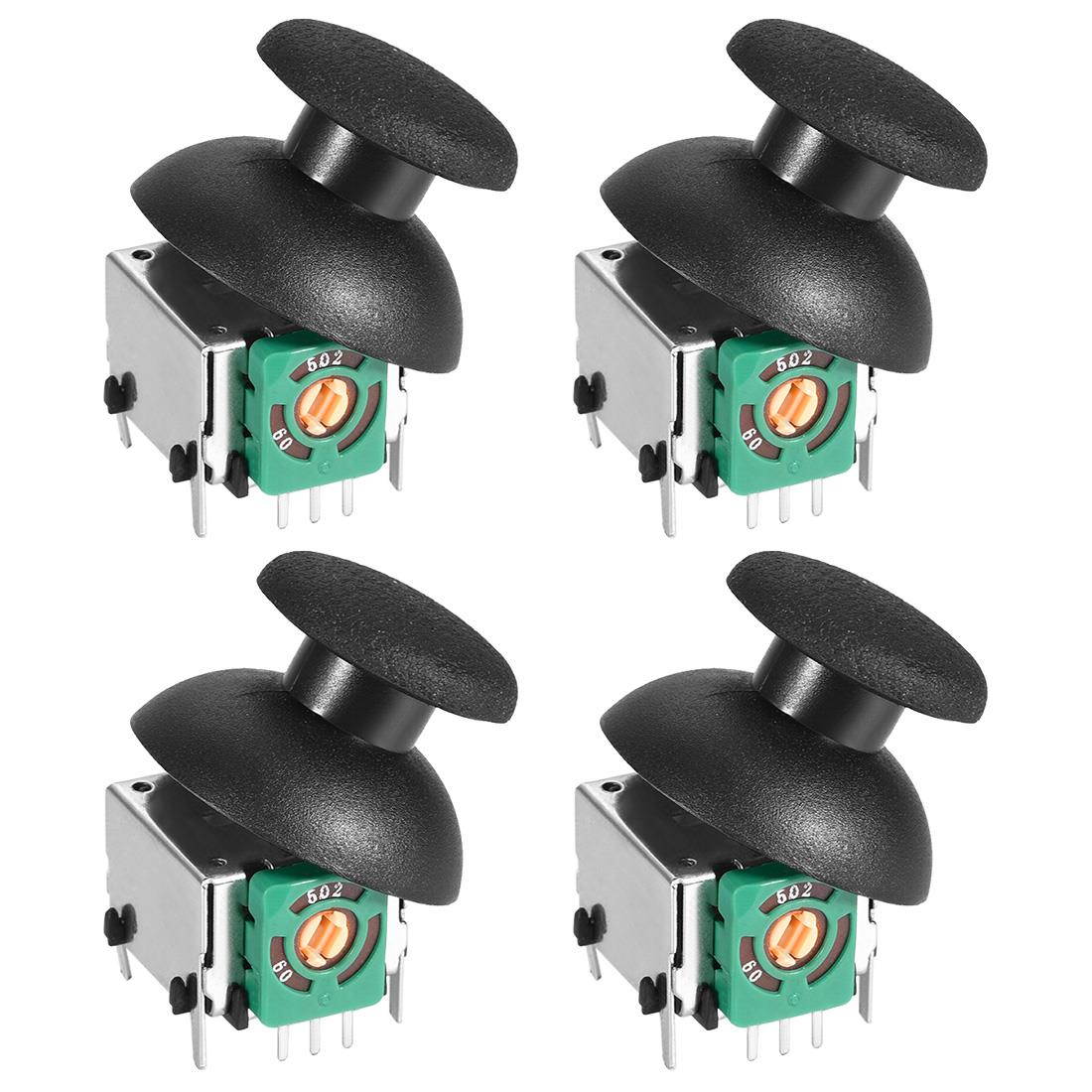 5K Omh 3D Analog Joystick Potentiometers with Knobs Wireless Module Controller Rocker Up & Down Latching for Handheld Game Xbox Green 4pcs