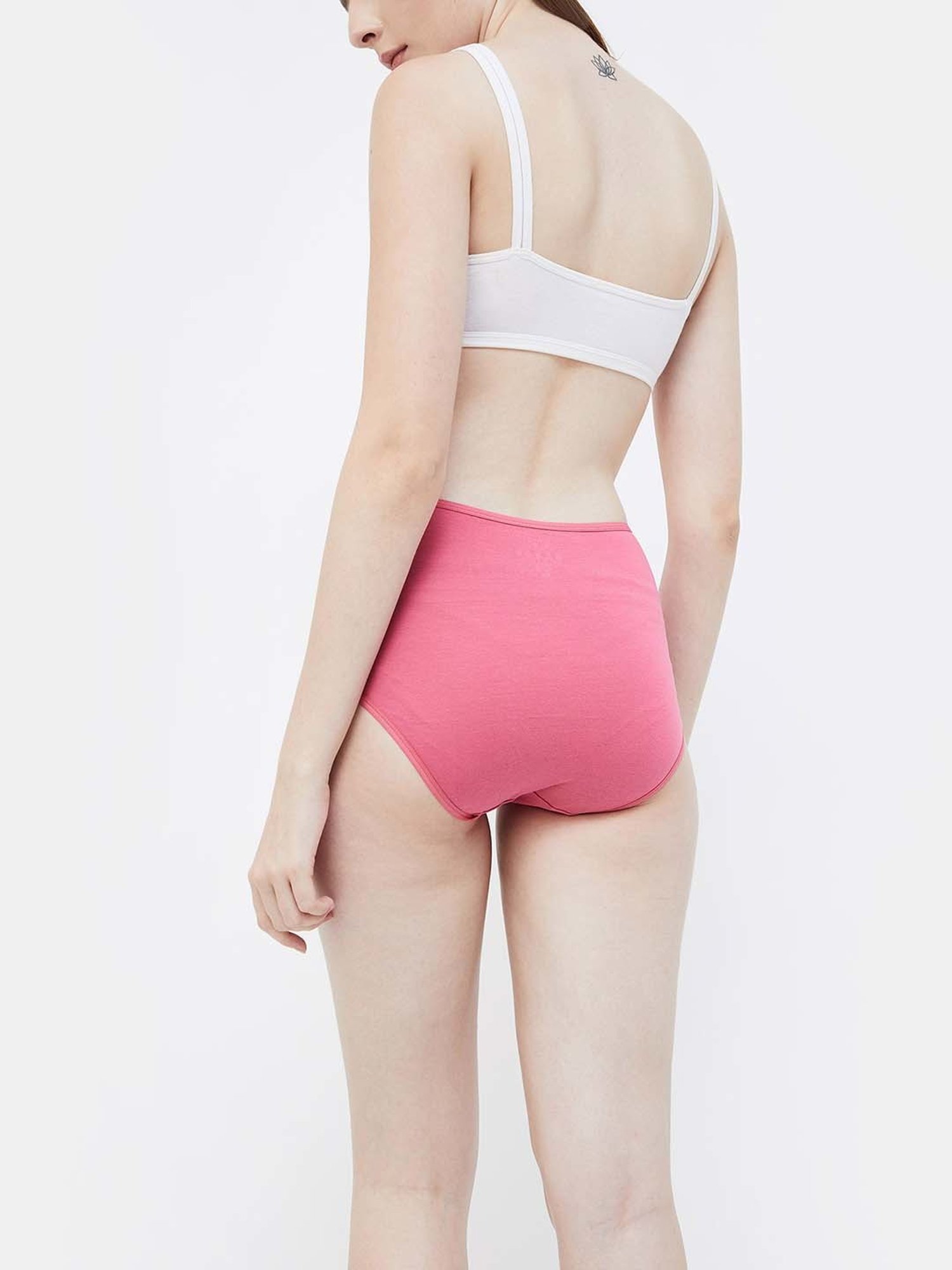 Ginger by Lifestyle Pink & Black Printed Hipster Panties - Pack of 3