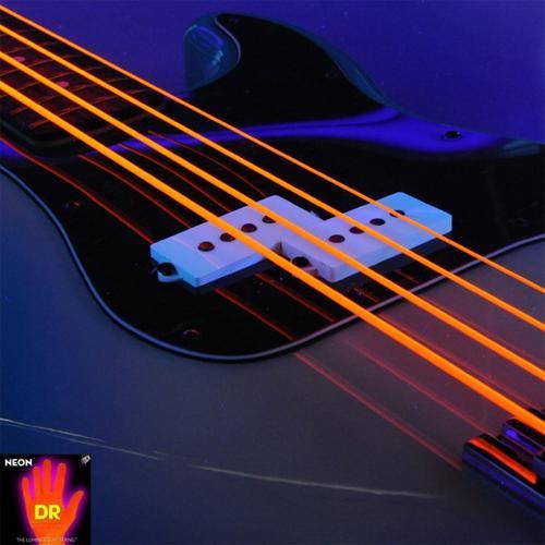 DR Neon HiDef - Medium Orange - Super Bass Guitar Strings