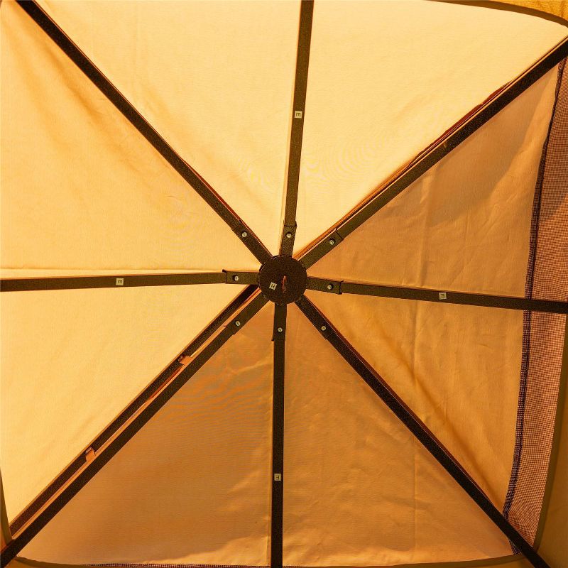 9' Patio Gazebo Brown - Patio Festival