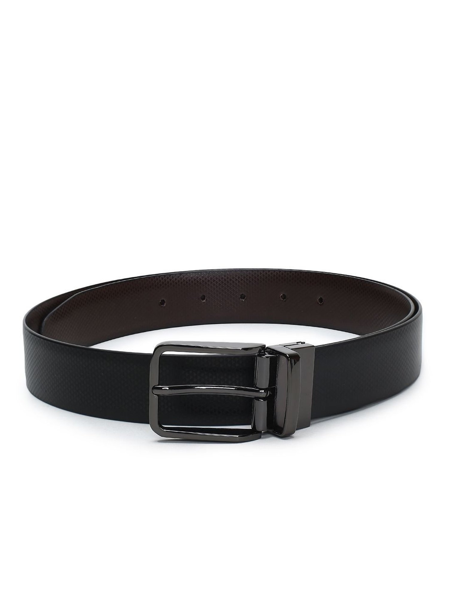 Crusset Black Formal Belt for Men