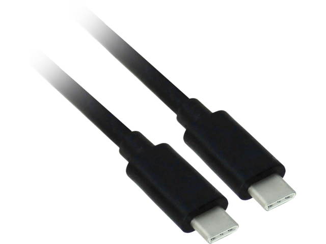 Nippon Labs 1.5 ft. USB 3.2 Gen 2 USB-C Male to USB-C Male Cable 10Gbps with Built-in E-Marker, 50USB31-CM-EM-1.5 - Black