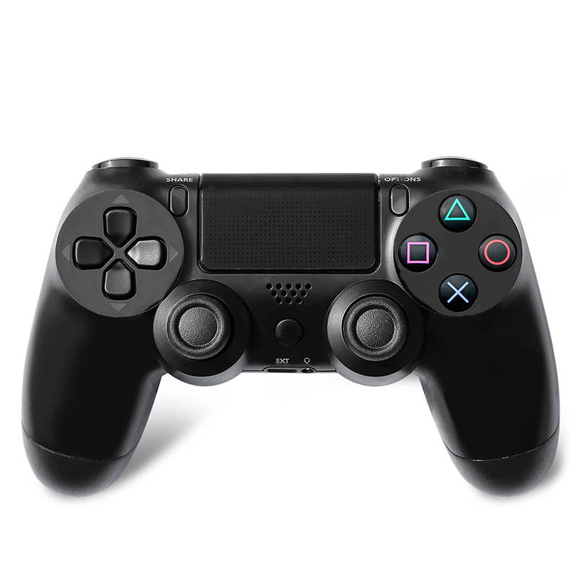 The Fourth Generation With Lights Wireless Bluetooth Game Handle for PS4(black)