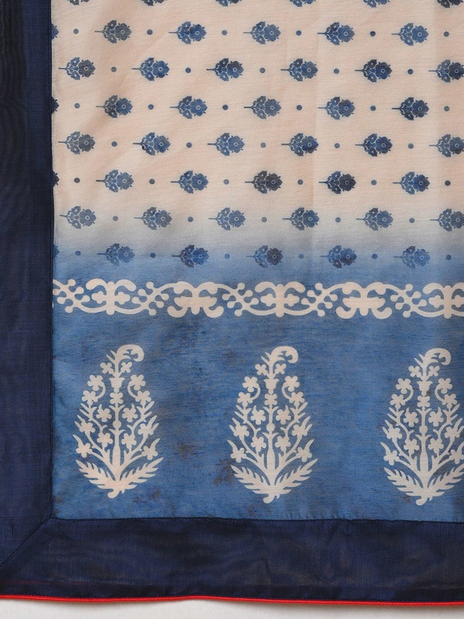 Nuhh Blue Printed Kurta with Pant & Dupatta