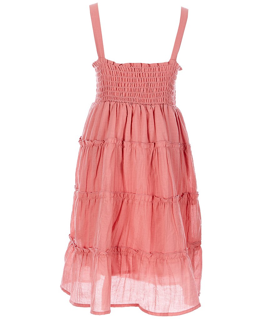 Chelsea & Violet Chelsea & Violet Girls Big Girls 7-16 Smocked Ruffle-Tiered Dress