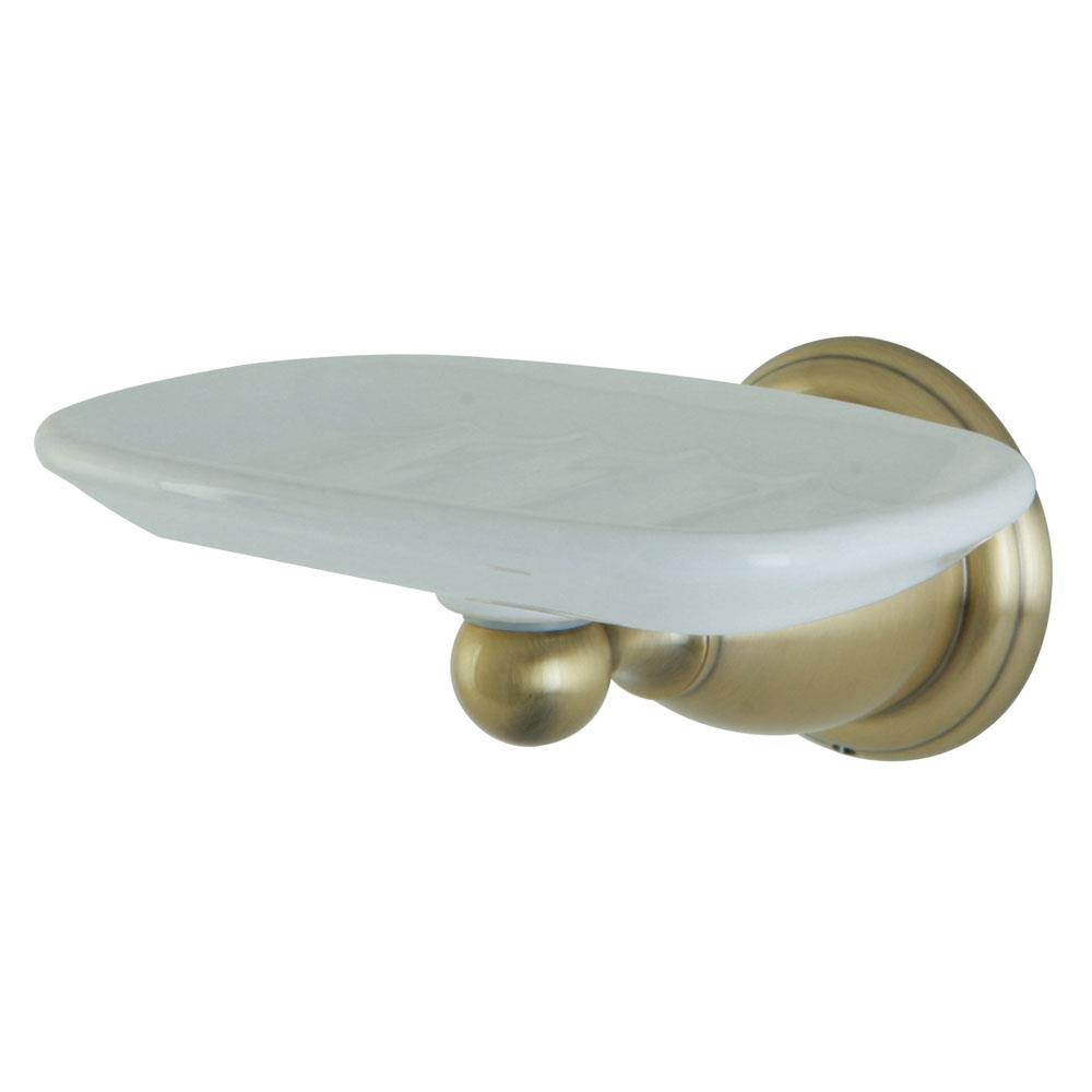 Kingston Brass BA1755AB Heritage Wall-Mount Soap Dish, Vintage Brass