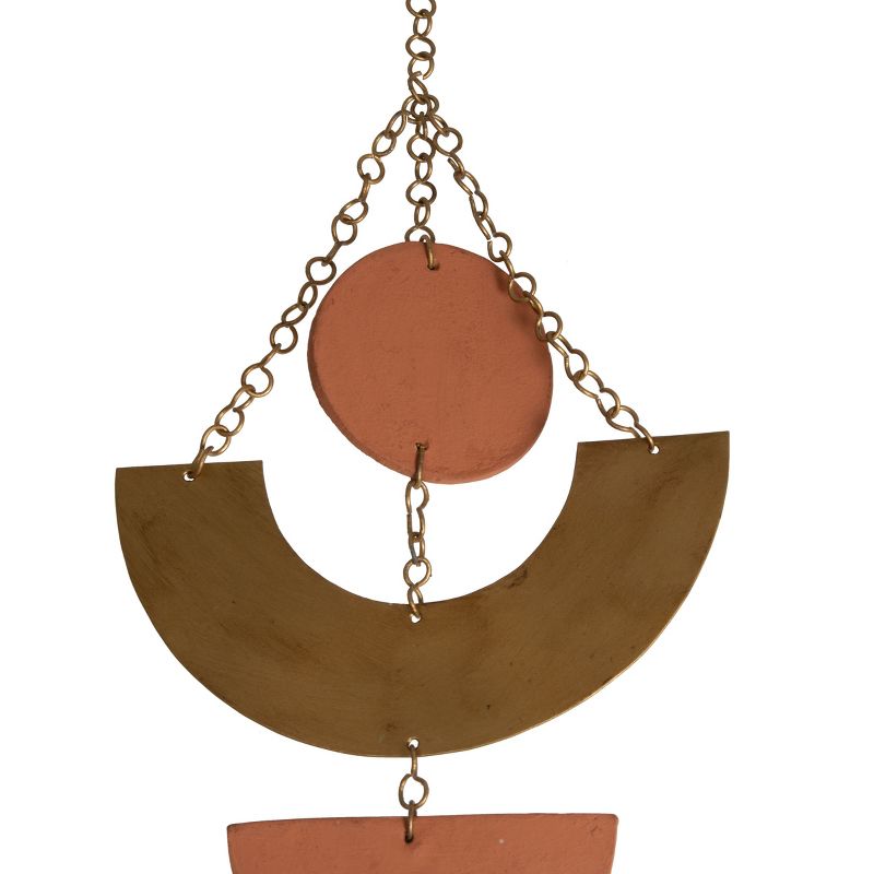 Geometric Brass Metal Hanging Wall D&eacute;cor - Foreside Home & Garden