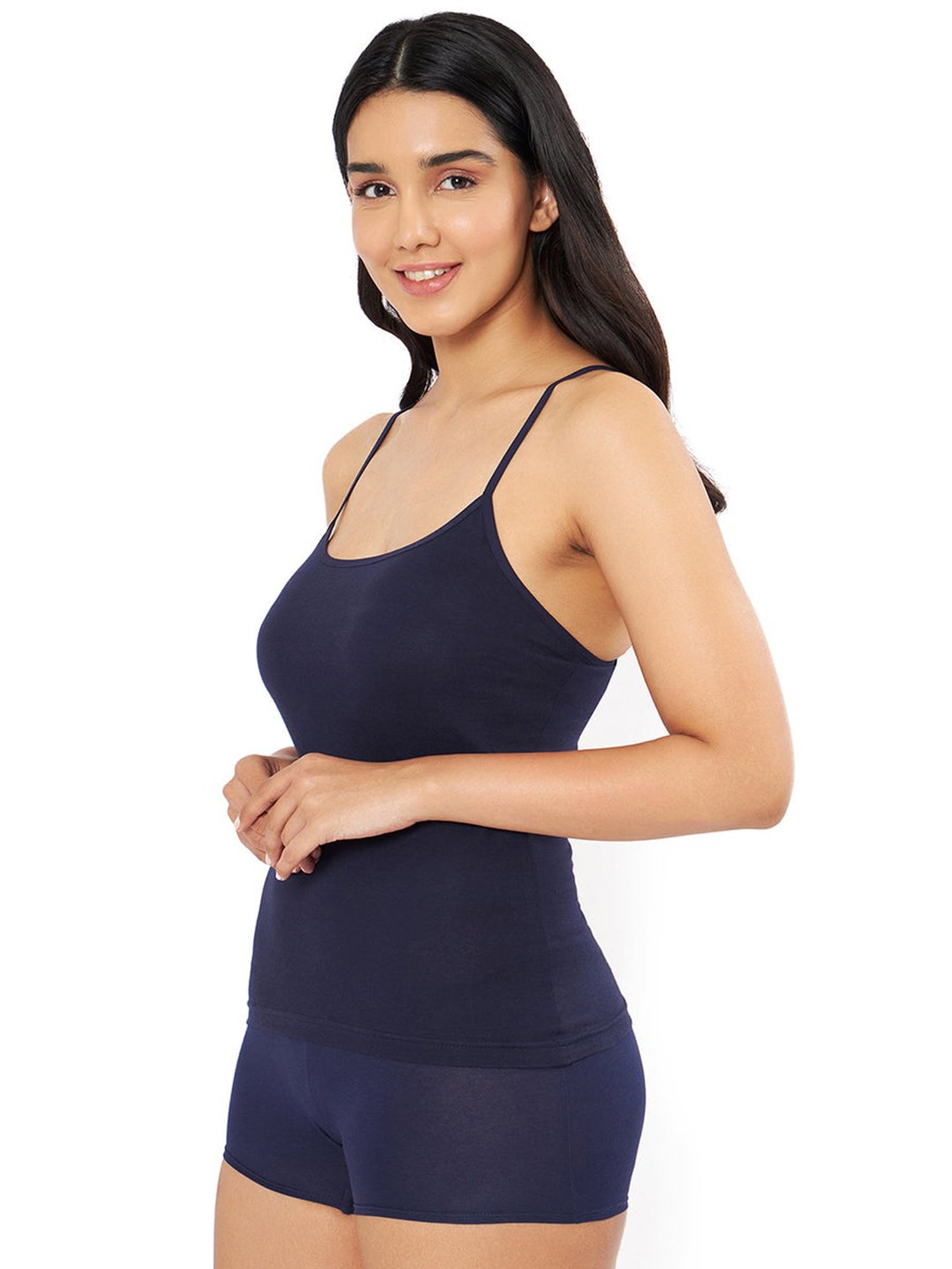Amante Navy Cotton Camisole