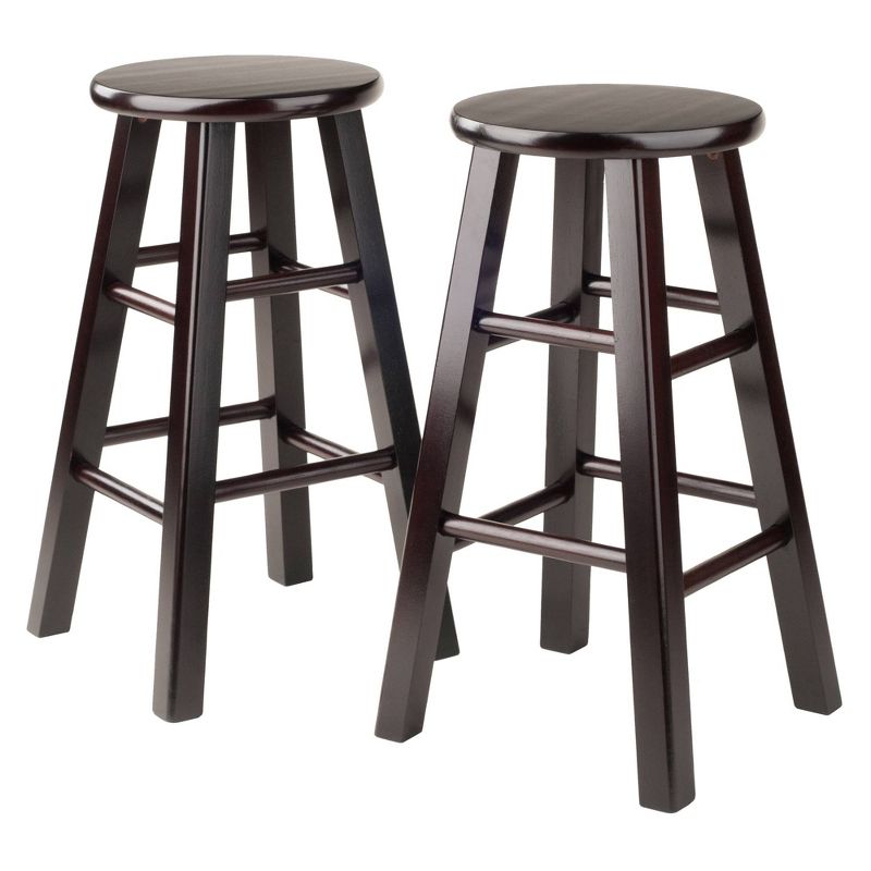 2pc 24" Pacey Counter Height Barstools Set Espresso - Winsome