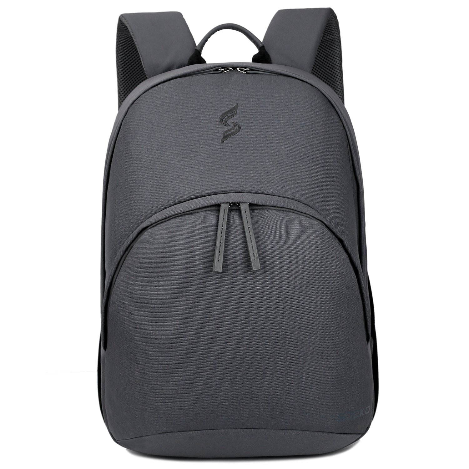 SOCKO Laptop Backpack 15.6 Inch, Ultra Lightweight Slim Water Resistant Casual Daypack Travel Business Backpack School Student Bag College Backpack for 13,14,15-Inch Laptops / MacBook Computers,Black