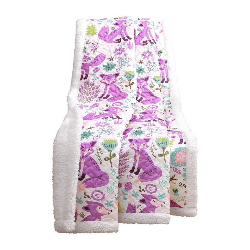 50"x60" Pixie Fox Throw Purple - Lush Décor