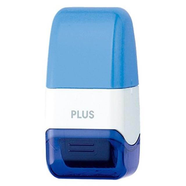plus kespon guard your id roller stamp mini blue