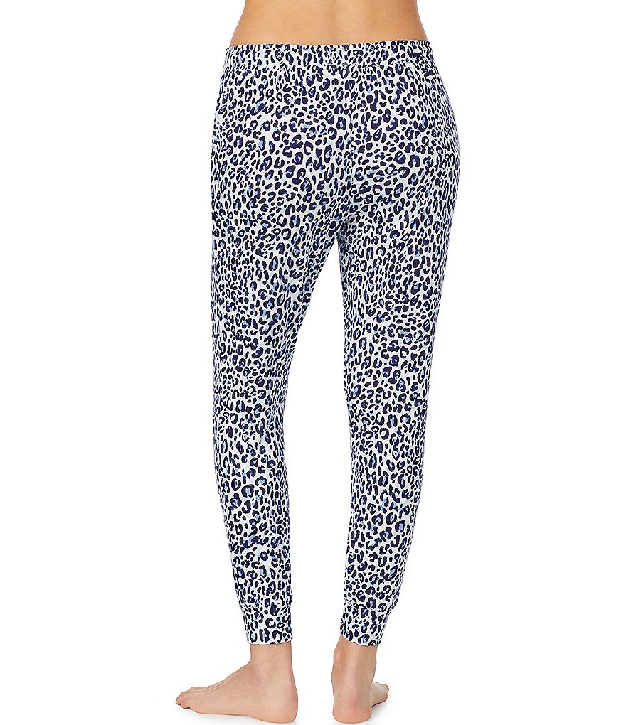 iRelax Animal Print French Terry Drawstring Coordinating Jogger Pants