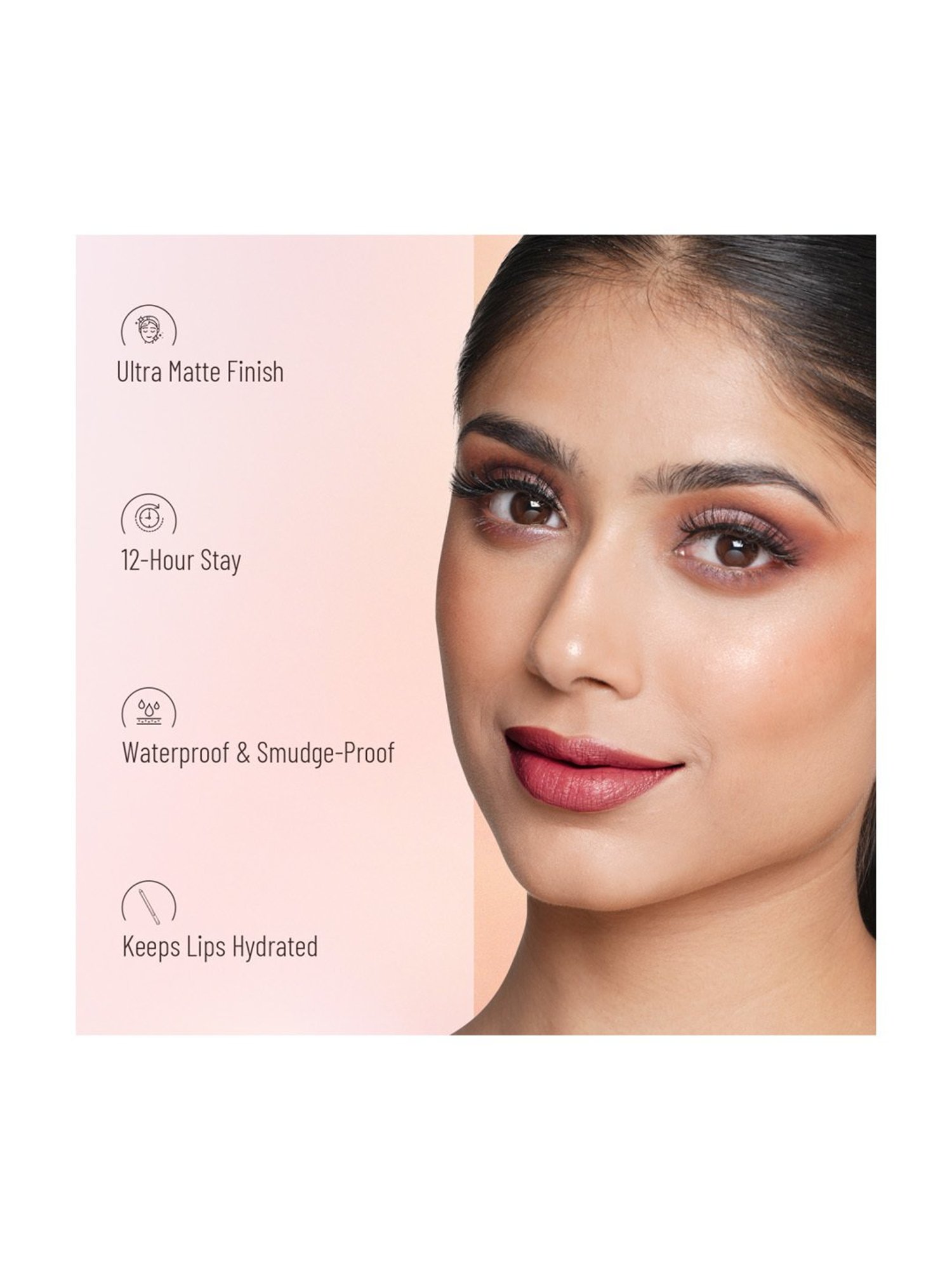 Lenphor Matte Show-Off Lip Crayon Cupid Red - 2.8 gm