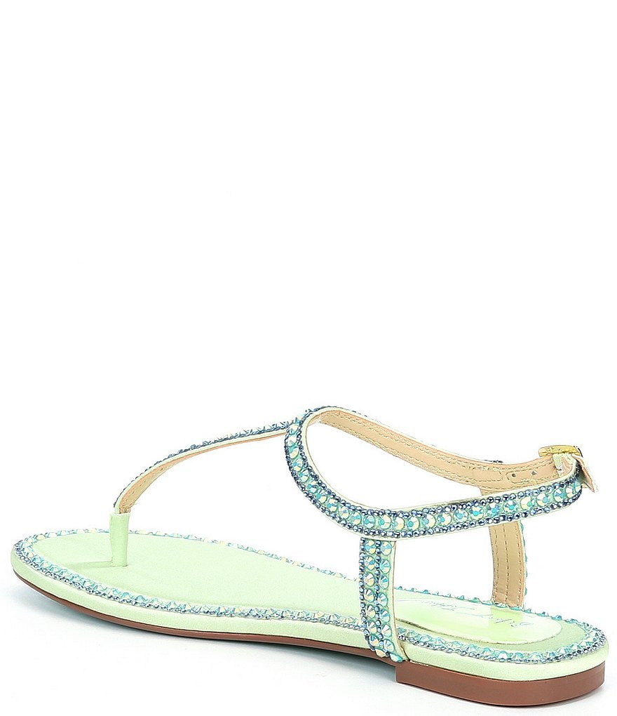 Blue by Betsey Johnson Diane Rhinestone Thong Sandals
