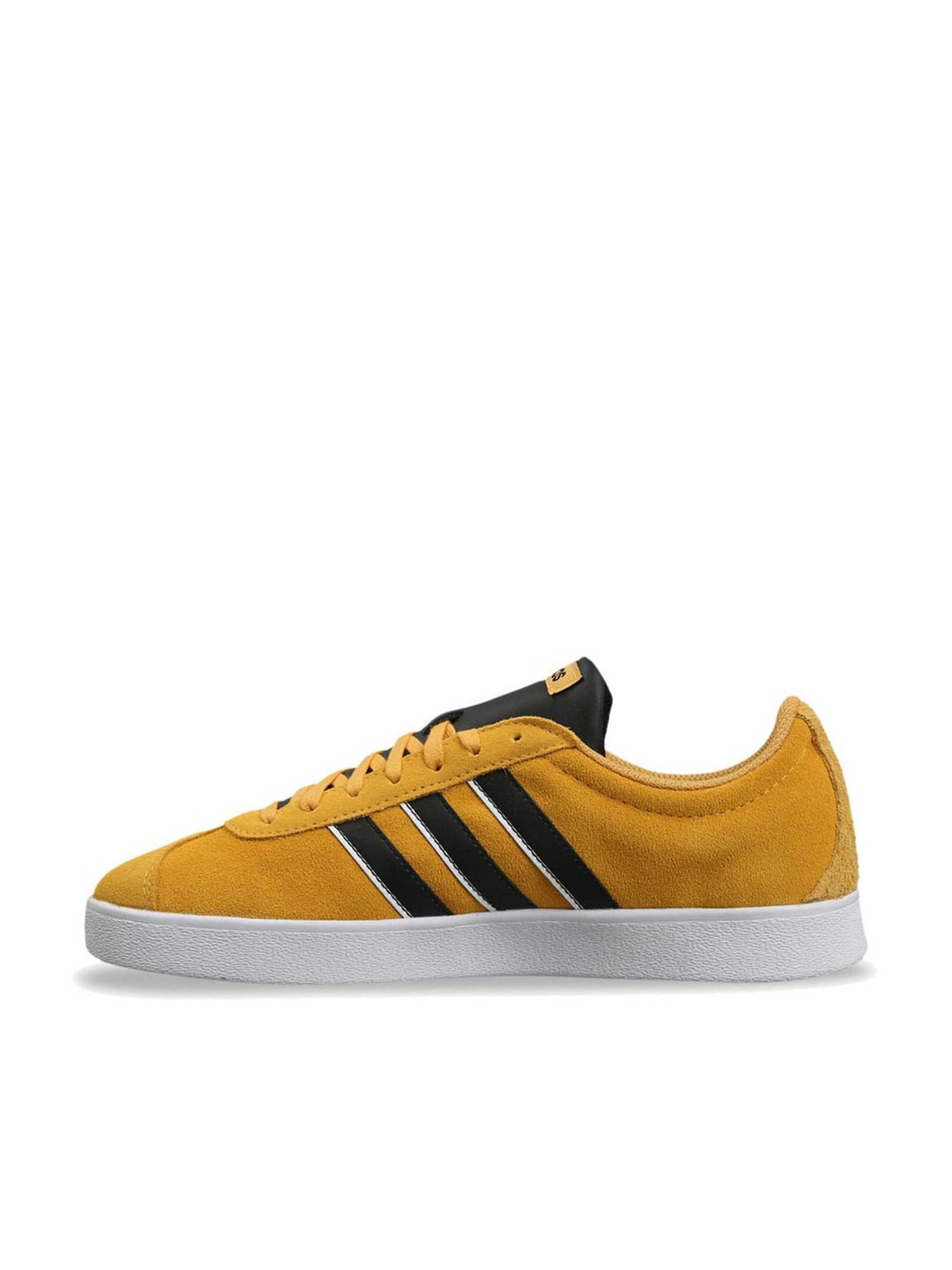 Adidas Men's VL COURT 2.0 Yellow Skateboarding Shoes