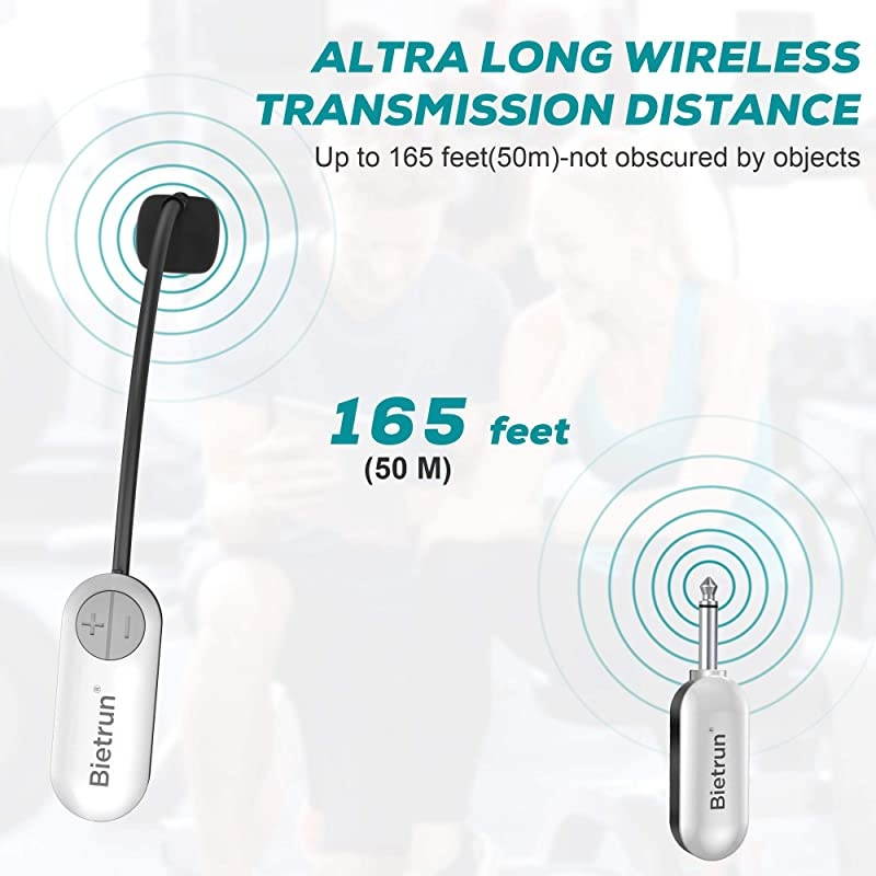 Microphone Headset New Upgrade UHF Headset Mic System 165ft Range 14amp18 Plug HeadsetHandheld 2 in 1 for iPhone iPad Android PC Camera Speaker Recording Amplifier