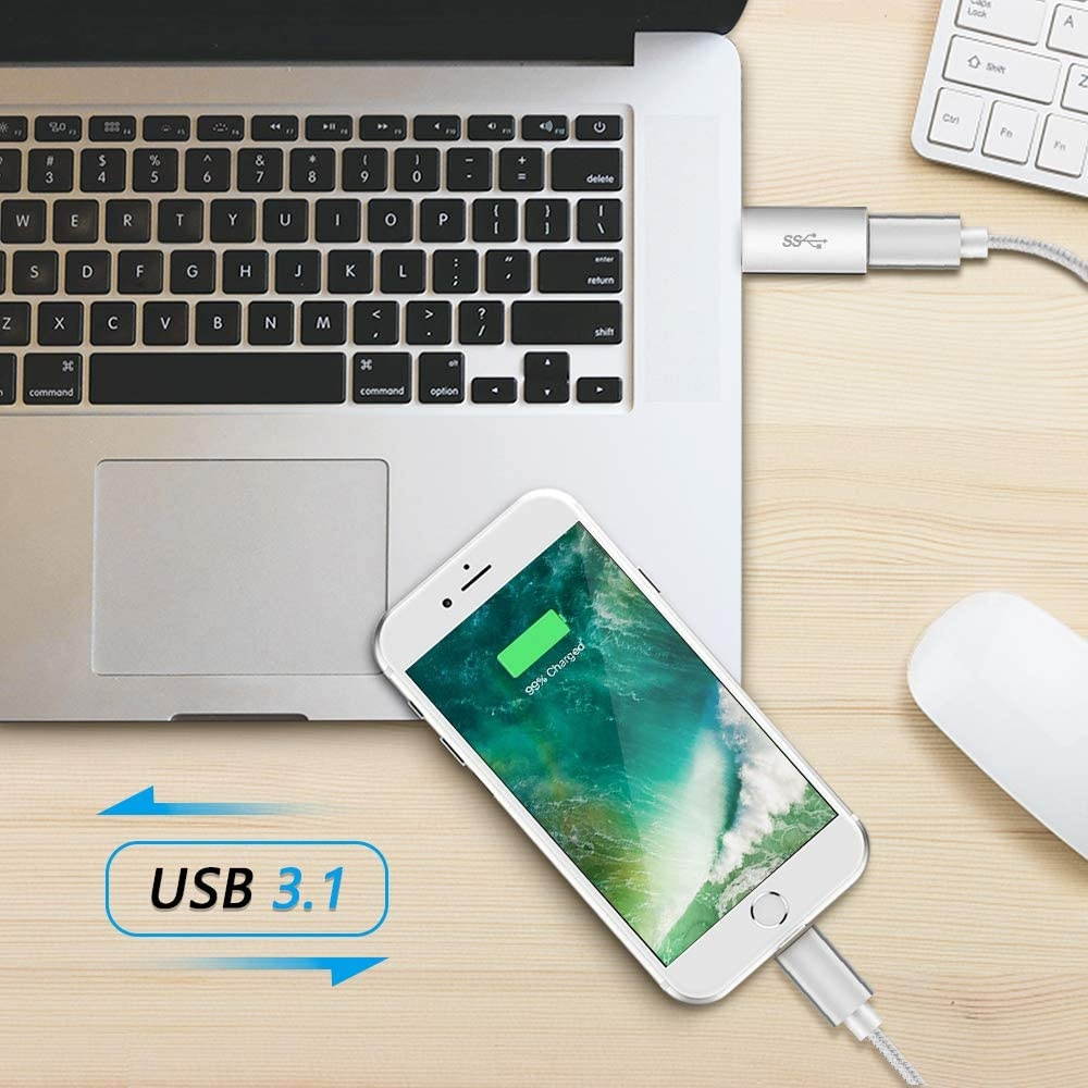 Electop USB 3.1 Type C Female to USB A Male Adapter (2 Pack) Type A to C USB 3.1 Female to USB A Female Adapter Converter Support Data Sync and Charging