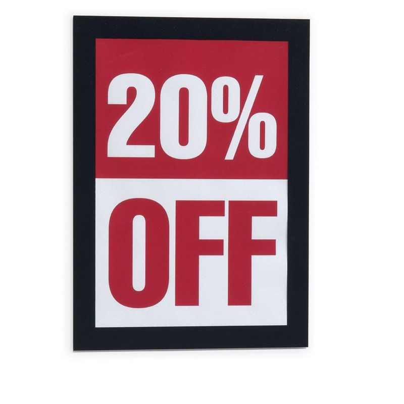 Durable DURAFRAME Sign Holder 5 1/2 x 8 1/2 Black Frame 2/Pack 491301