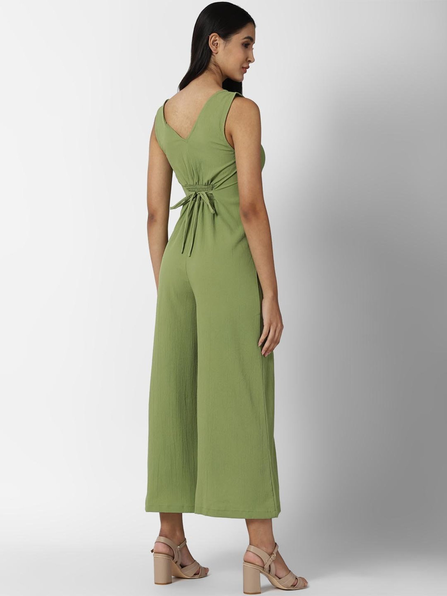 Forever 21 Green Full Length Jumpsuit