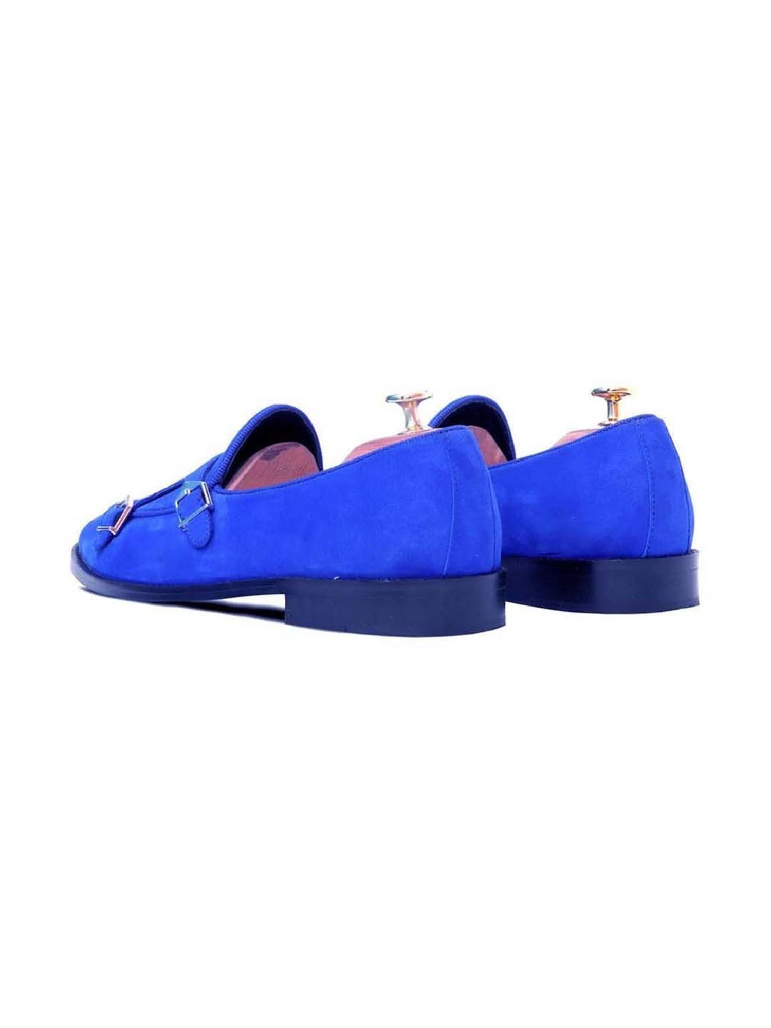 Griffin Men's Blue Monk Shoes