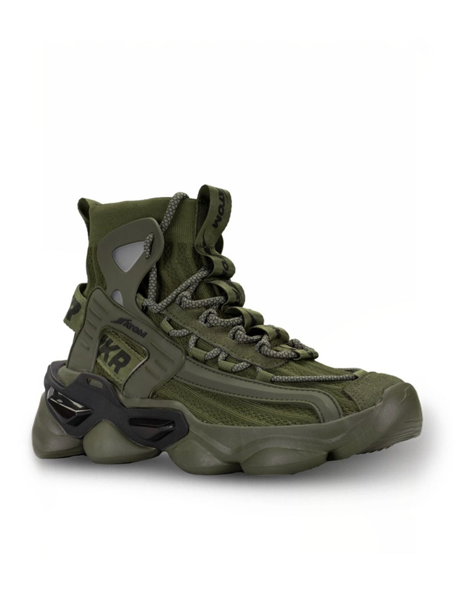 Atom Men's Gansta1 Olive Running Shoes