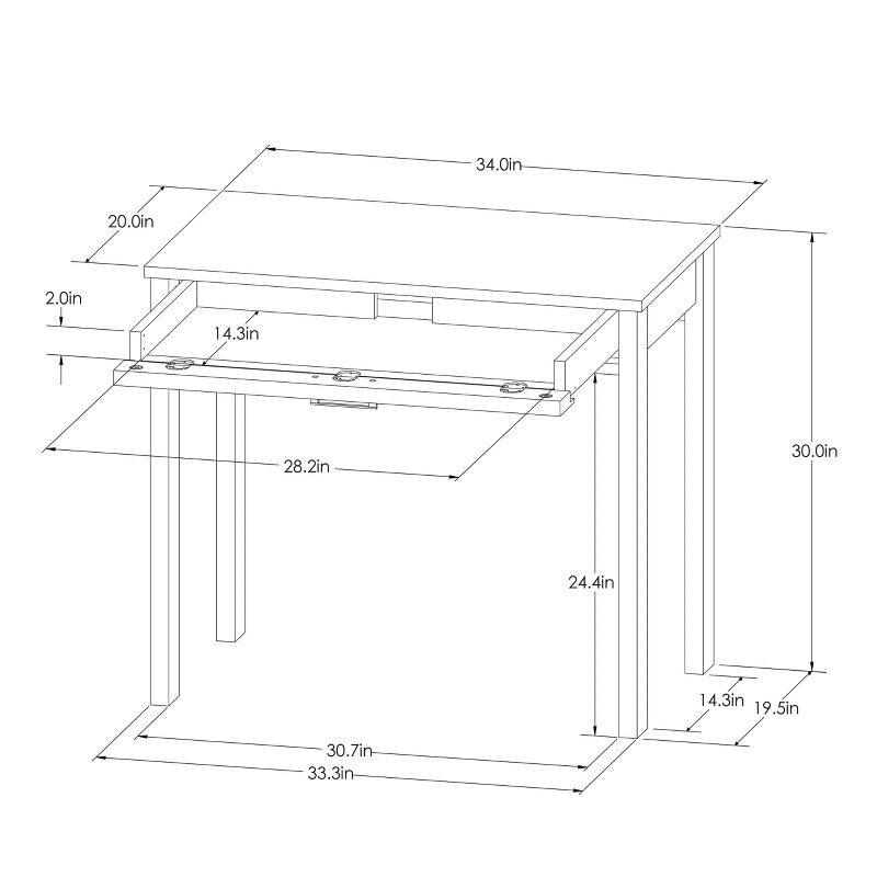 Anywhere Desk White - Threshold™