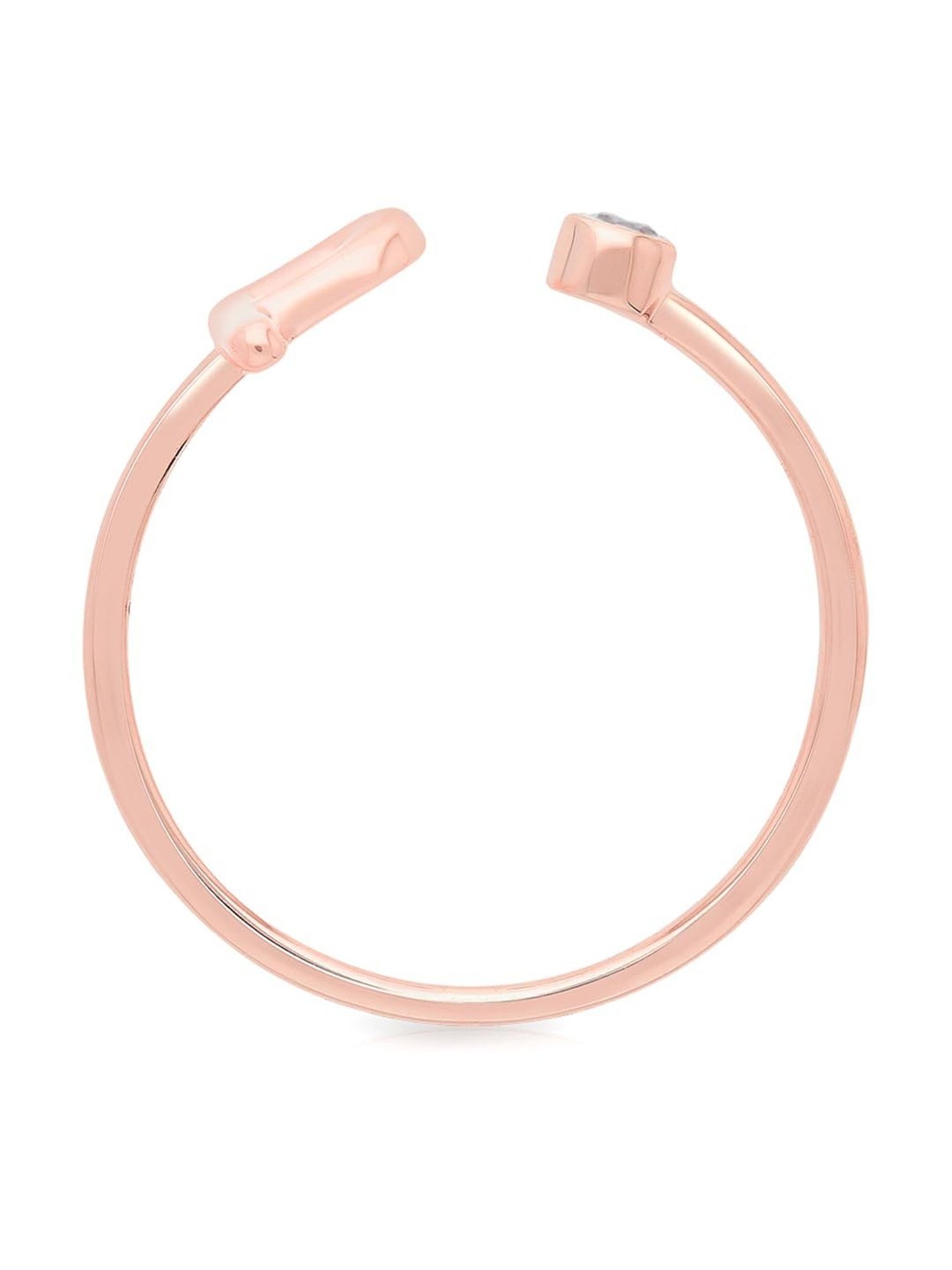 Malabar Gold and Diamonds 14k Gold Alphabet P Ring for Women