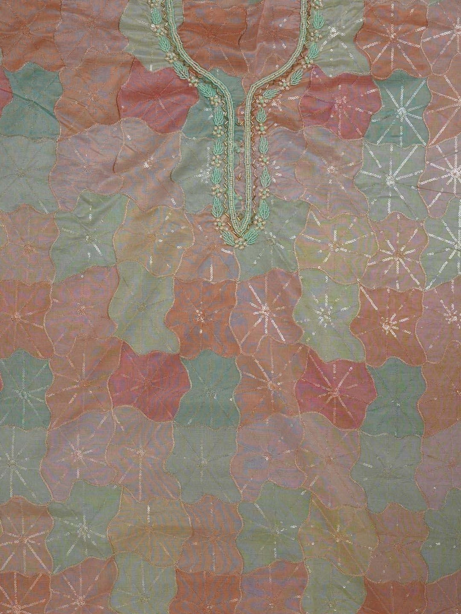 Jaipur Kurti Multicolored Embroidered Unstitched Dress Material