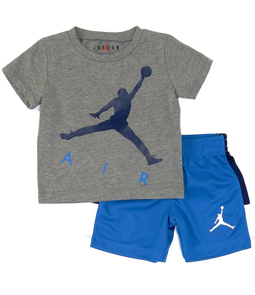 Tommy Hilfiger Baby Boys 12-24 Months Short-Sleeve Striped Polo Shirt & Microsueded Twill Shorts Set