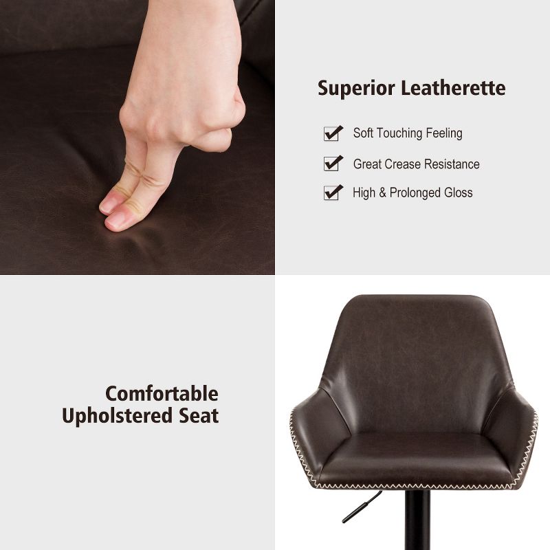 Ladder Barstool Seat Black - Riverstone Furniture Collection