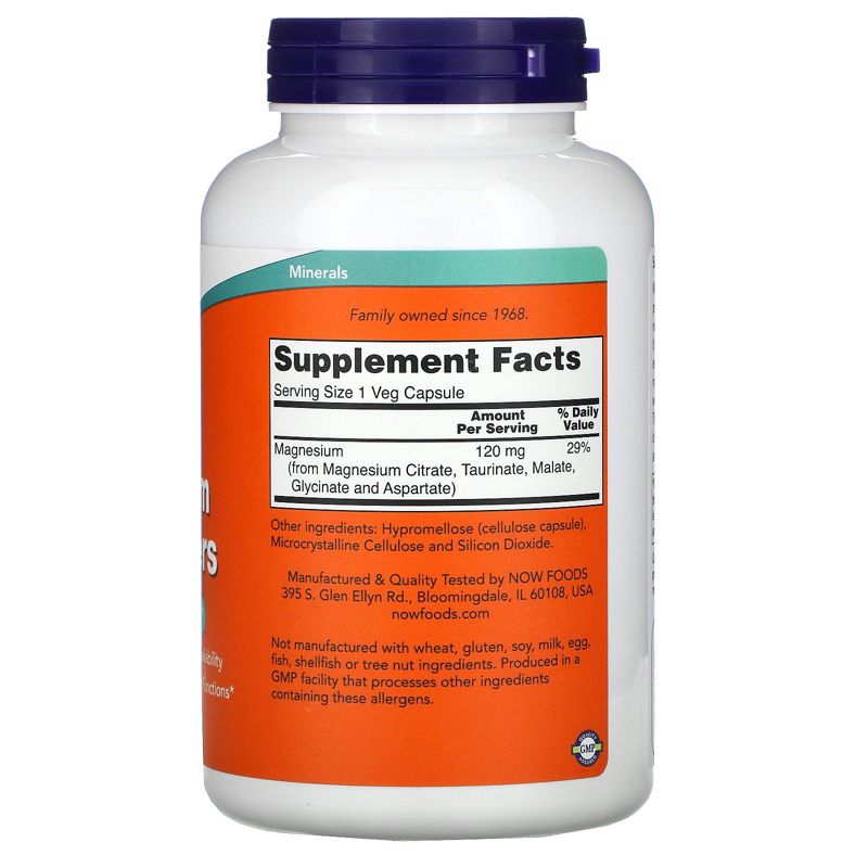 Now Foods Magnesium Transporters, 180 Veg Capsules, Mineral Supplements