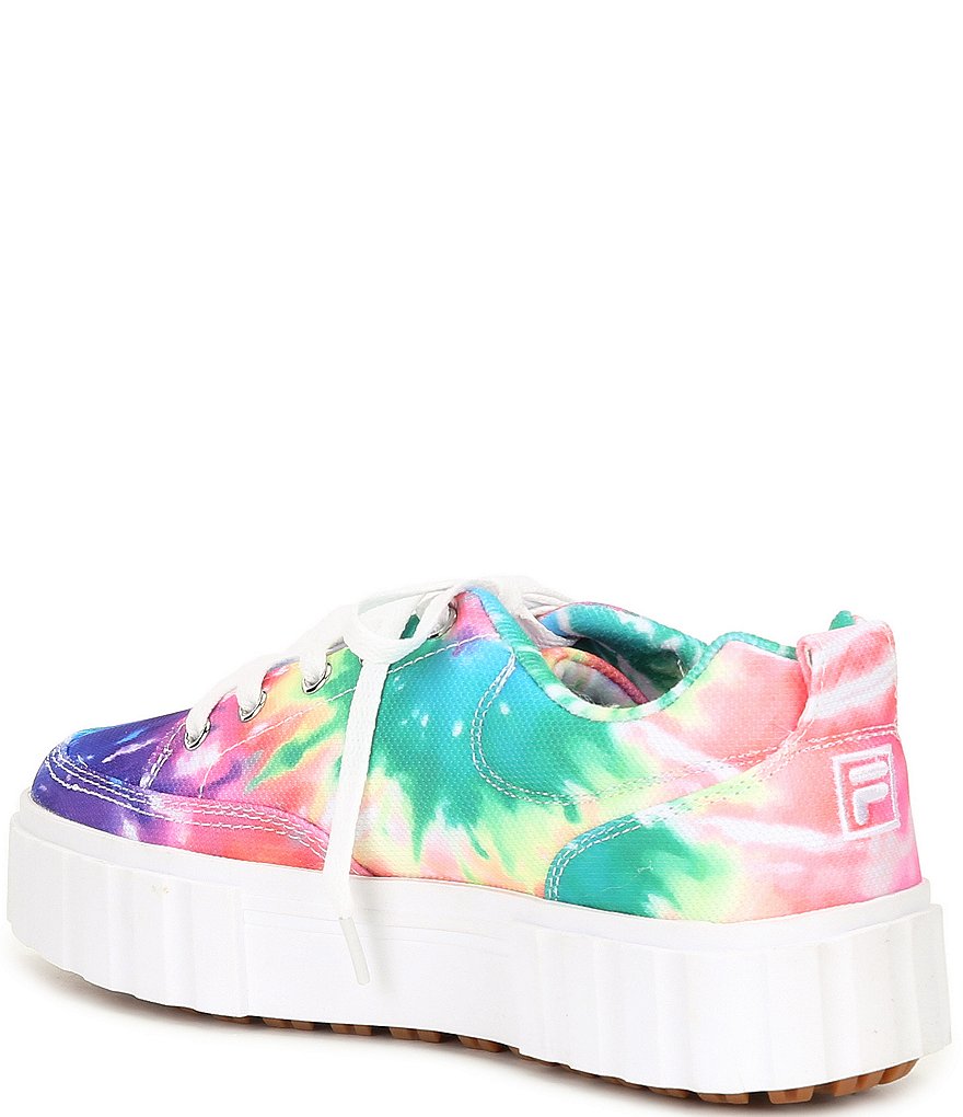 FILA Women's Sandblast Low Tie-Dye Lifestyle Sneakers