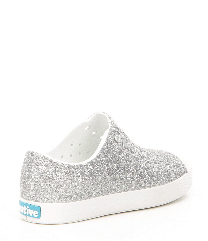 Native Girls' Jefferson Bling Glitter Slip-On Sneakers (Youth)