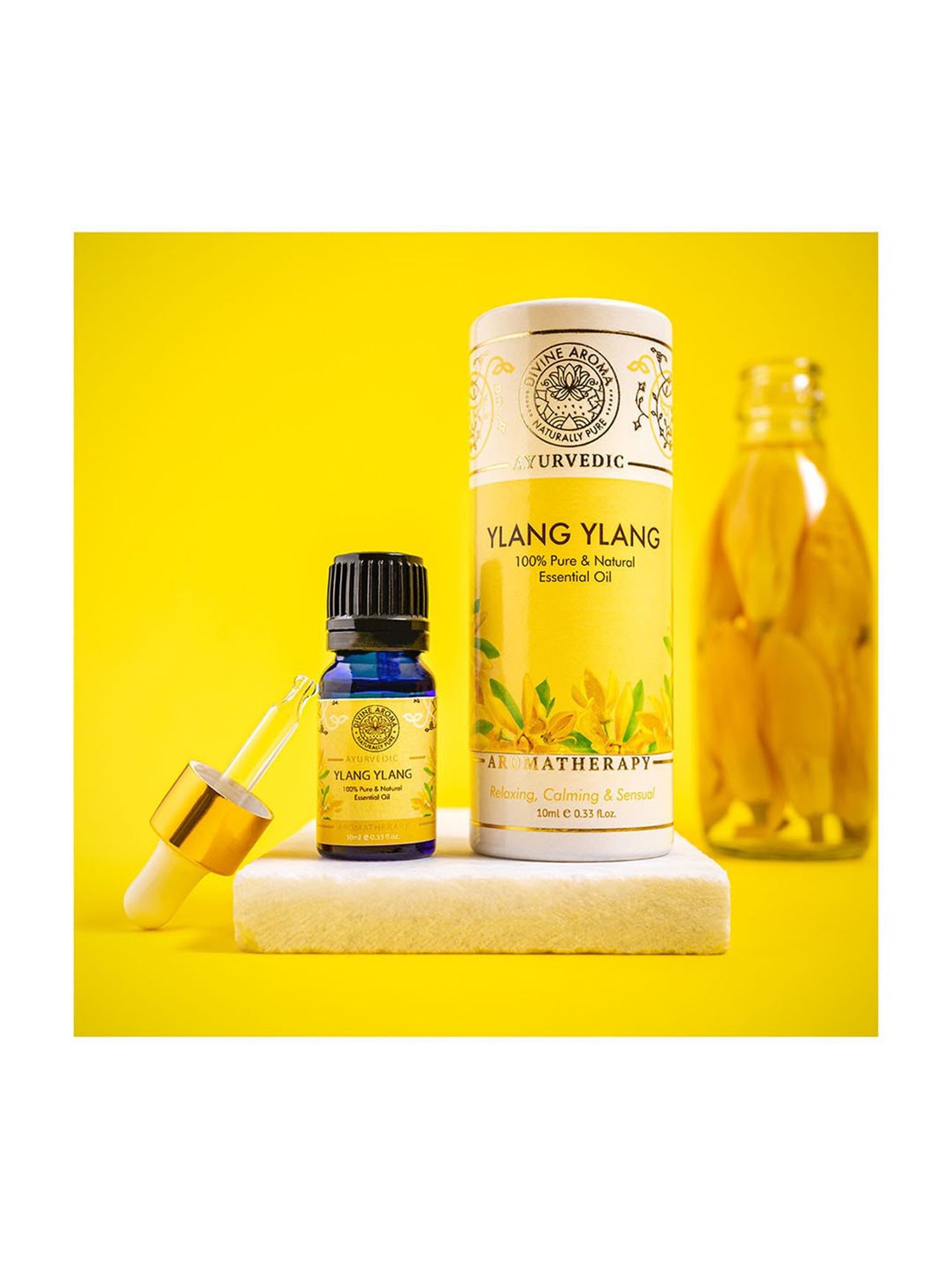 Divine Aroma Ylang-Ylang Essential Oil - 10 ml