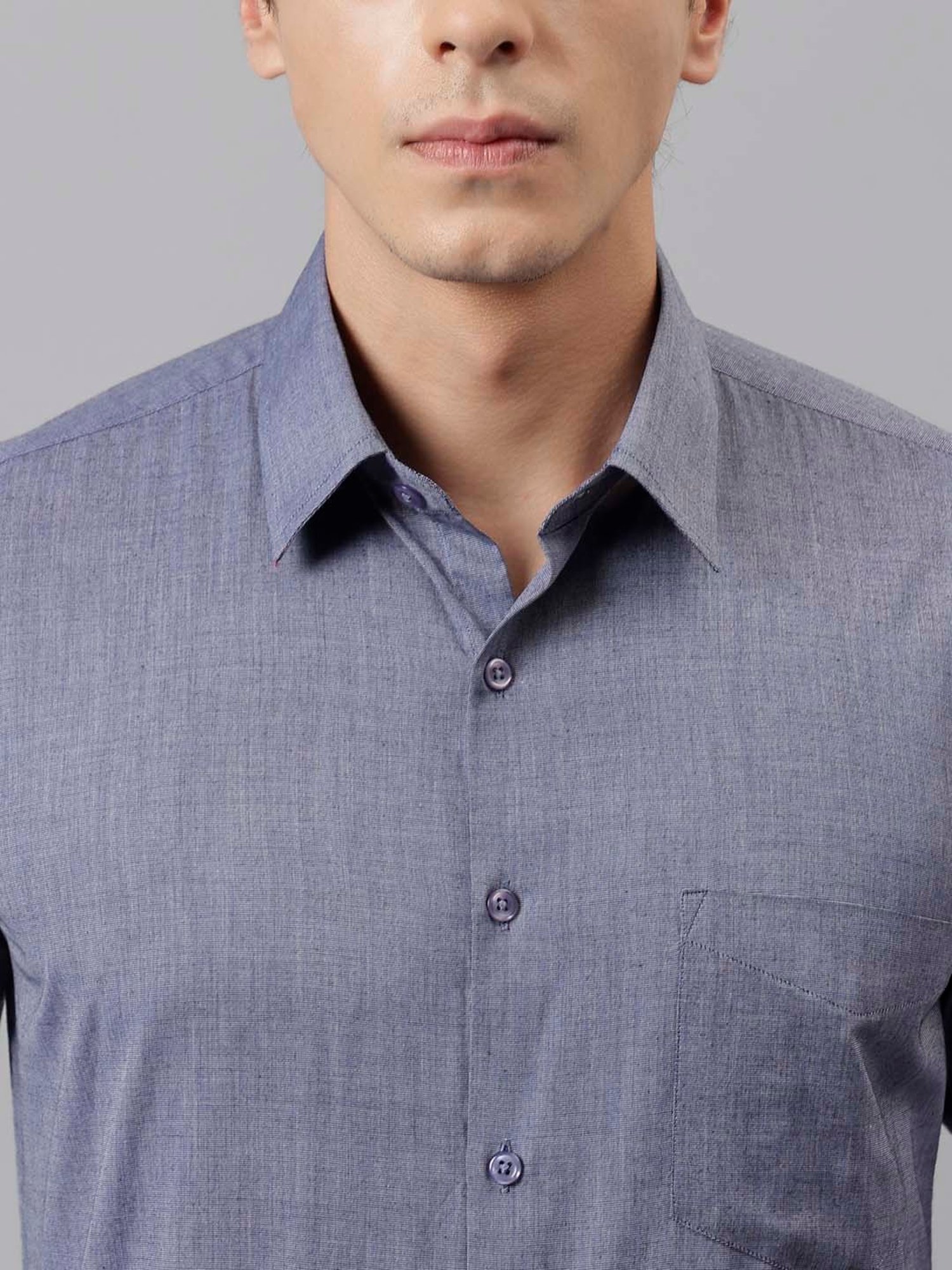 English Navy Navy Slim Fit Shirt