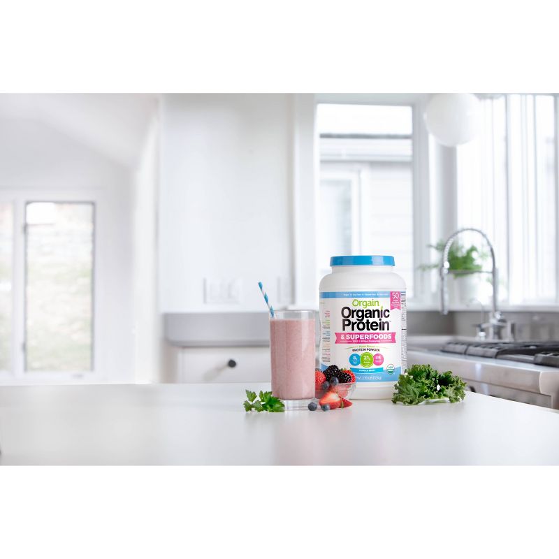 Orgain Organic Protein + Superfoods Plant Based Powder - Vanilla Bean - 2lbs