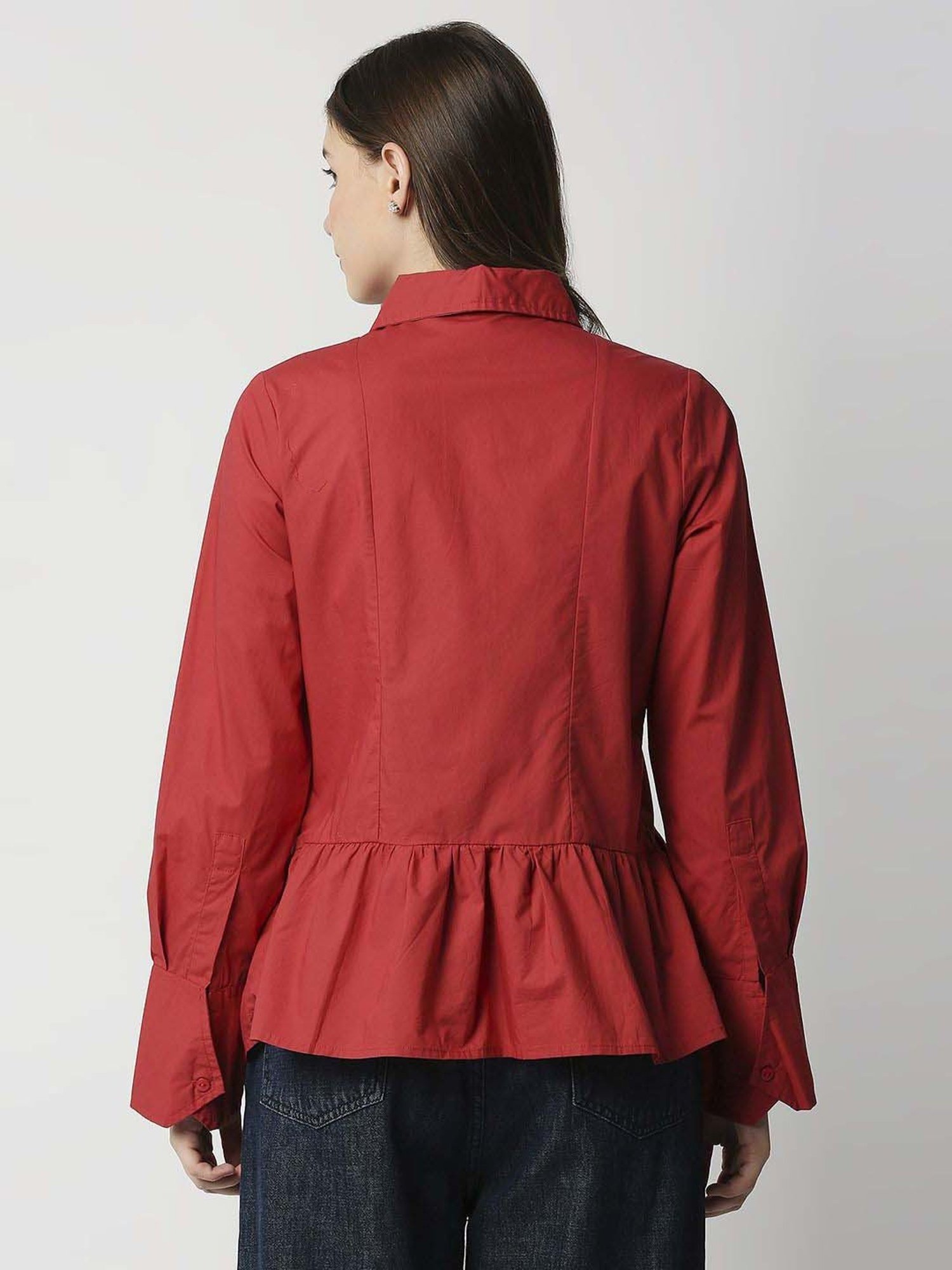 Remanika Red Pure Cotton Shirt